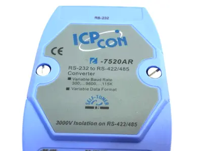 USED ICP DAS RS-232 TO RS-422/RS-485 CONVERTER, DIN MOUNT