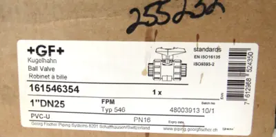 NEW GEORG FISCHER 161546354 BALL VALVE TYPE 546 1"DN25