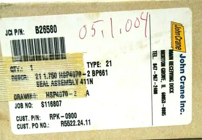 NEW JOHN CRANE 21 1.750 HSP4070-2 SEAL ASSEMBLY RPK-0900 TYPE 21