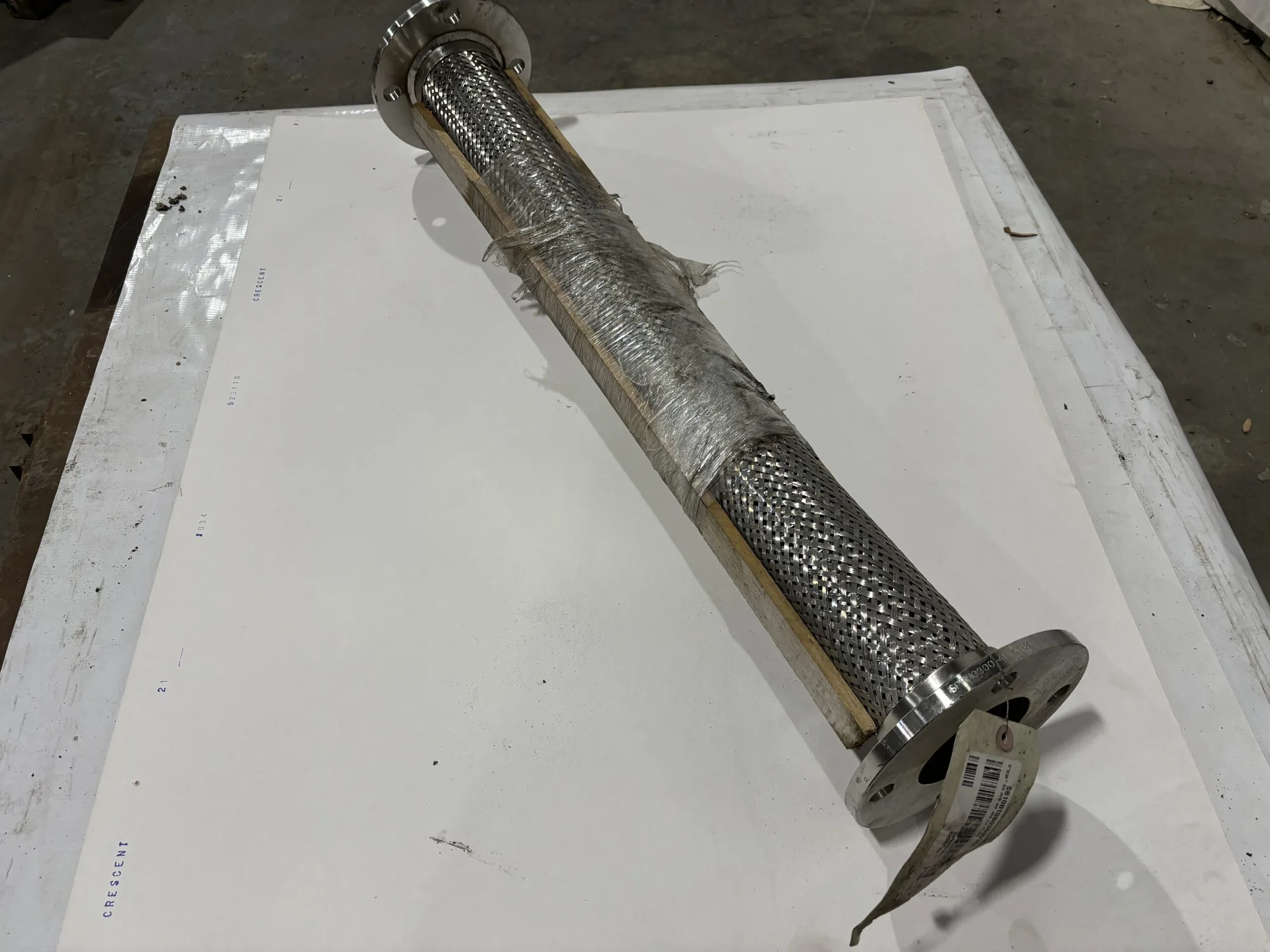 SPFH0300-4L A182 3″x 36″ Stainless Steel Braided Flex  Hose Pipe 304/304 SST