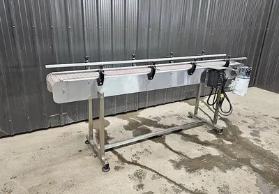 Unused Belt Conveyor, 12'' Wide X 95'' Long , Variable Speed