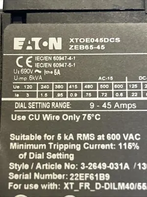 USED EATON XTOE045DCS