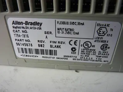 USED ALLEN BRADLEY 1794-IB16 SER A
