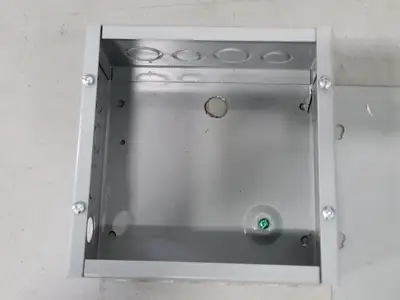 8"x8"x4" Screw Cover Junction Pull Box, 16 Knockouts