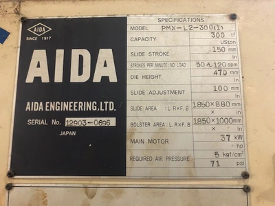 USED AIDA PMX-L2-300(1)