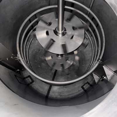 8,500L S/S mix tank with internal coil