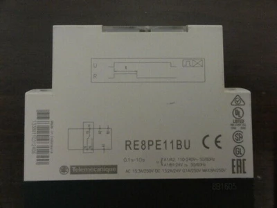SCHNEIDER ELECTRIC RE8PE11BU TIMING RELAY .1S - 10S 110~240V 50/60Hz