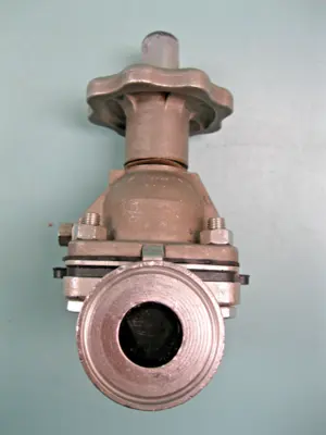 ITT Manual Stainless Sanitary Diaphragm Valve 1" Tri-Clamp G3