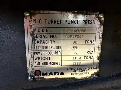 USED 1993 AMADA VP 304050