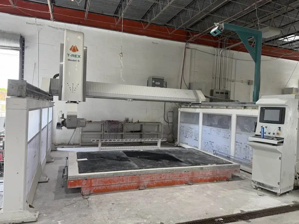 Used 2022 POSEIDON T – REX MODEL S SINGLE TABLE Stone CNC Machining Centers Michigan US | All Used Stone Equipment #1568694
