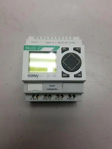 Used MOELLER MOELLER PLC EASY 412 EASY412-DC-RC PROGRAMMER Programmable Logic Controllers | ND Industrial Surplus #1222878