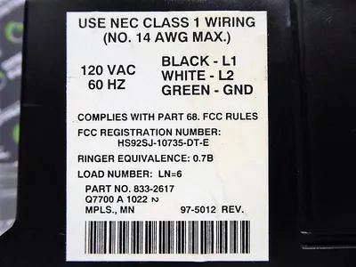 Cleaver Brooks 833-2617 Communication Interface Q7700 A 1022 97-5012 Used