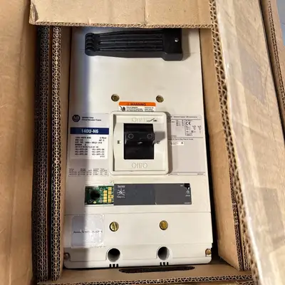 ALLEN BRADLEY 140U-N6L3-E12 / 140UN6L3E12 + 140U-NRP3-E12 Rate Plug (BIN1.2.3)