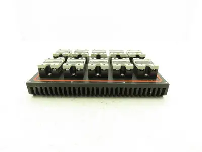 Carlo Gavazzi RM1A48D50S18 Solid State Relay 480V 50A SSR Heat Sink w/10 Relays