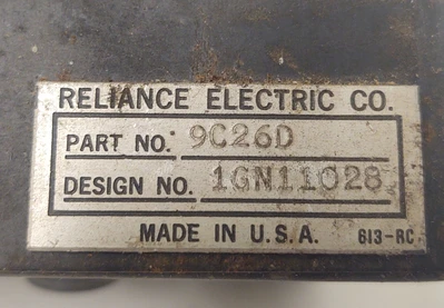 USED Reliance Electric 9C26D