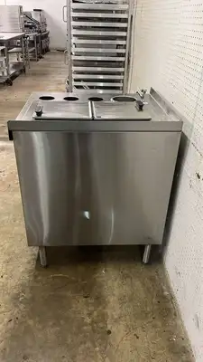 Used Delfield Used 30" x 32" Ice Cream Dipping Cabinet with Delfield N225P 6 Gallon Freezer - 115V - RL Ice Cream Equipment Illinois US | Falcon Restaurant Supply #1373543