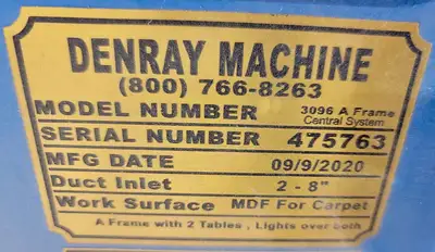 USED 2020 DENRAY 3096