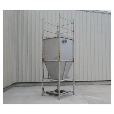 Used Stainless Steel Dry Storage Bin Hopper - 65 cu/ft
