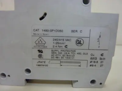 USED ALLEN BRADLEY 1492-SP1D050 SER C