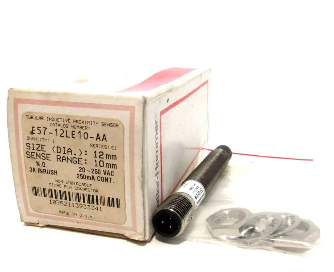 NEW CUTLER HAMMER E57-12LE10-AA PROXIMITY SENSOR E5712LE10AA