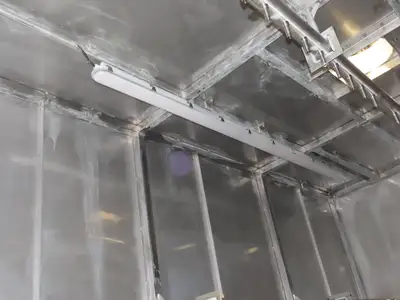 IDD Process Packaging Stainless Bulk Dryer System 52x120x96" ID 20kw Blowers x3