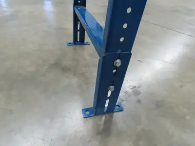 Ermanco XenoROL Logitech Roller Conveyor 24" Wide Stationary Leg Support 18"-25"