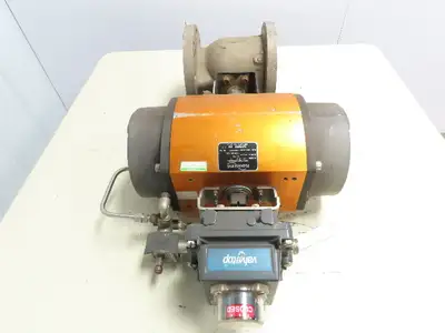 Flowserve Ser 39 Pneumatic Actuator Stainless 4" Flanged Ball Valve 33-39-SN-R6