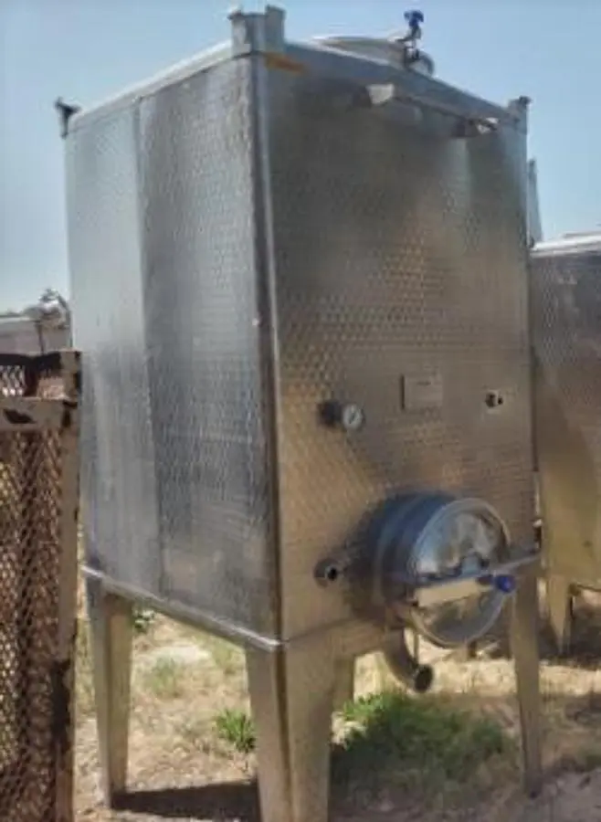 Tank, 529 Gallon, Stainless Steel Tote Tank, 48" x 48" Qty. - 2, #5991807