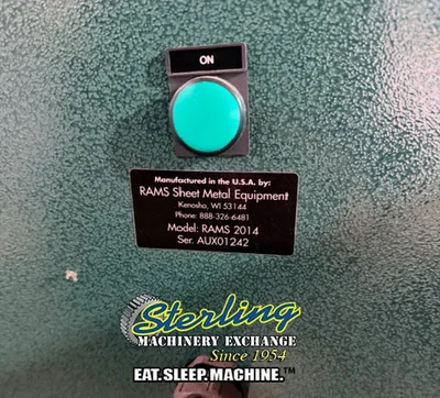 Used RAMS SHEET METAL EQUIPMENT RAMS - 2014 Roll Formers California US | Sterling Machinery Exchange #1467038