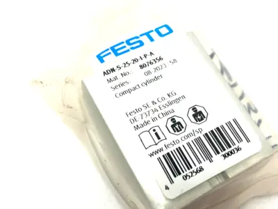 ADN-S-25-20-I-P-A, 8076356 | Festo ADN-S-25-20-I-P-A Compact Cylinder Dbl-Acting 20mm Stroke 8076356 - New Other