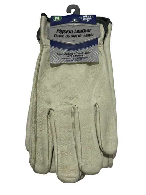 West Chester Pigskin Leather Unlined Driver Glove Size Medium