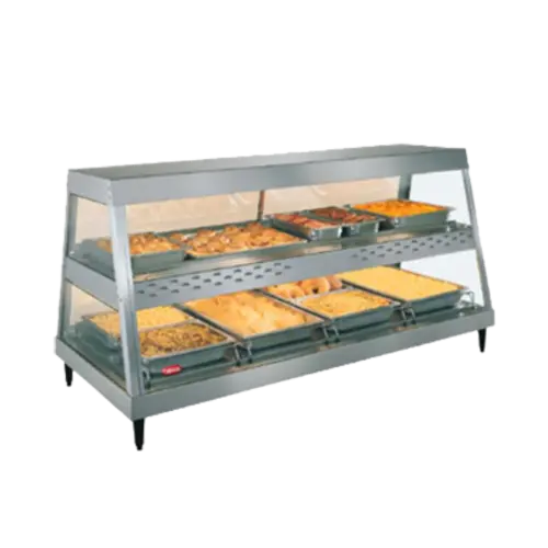 Hatco GRHD-4P 58 1/2" Full Service Countertop Heated Display Case - (1) Shelf, 120v