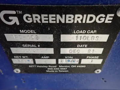 USED 2021 GREENBRIDGE PC102