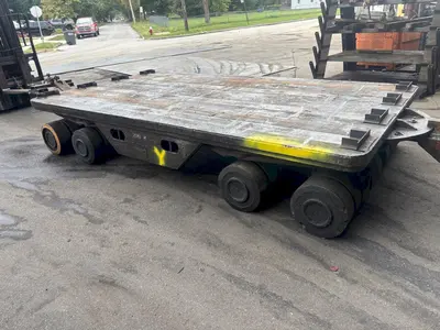 200,000 LBS x 144" x 78" HEAVY DUTY ROLLING TRANSFER CART: YOBRO #23996