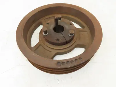3-Groove C 0.88" V-Belt Pulley Sheave R1 Taper Bushed 14.5" OD 1-15/16" Bore