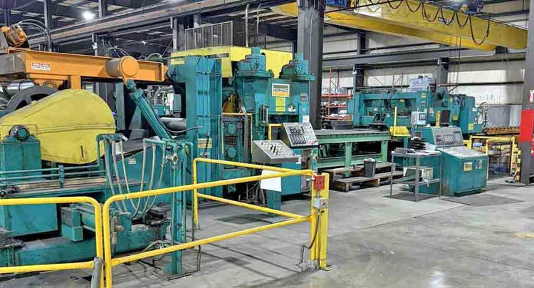 Used 1995 HERR VOSS KEYSTONE MODEL VKL 88/4.50-11/5 4 HI, LH Cut To Length Lines Ohio US | D & H Machinery, Inc. #223001