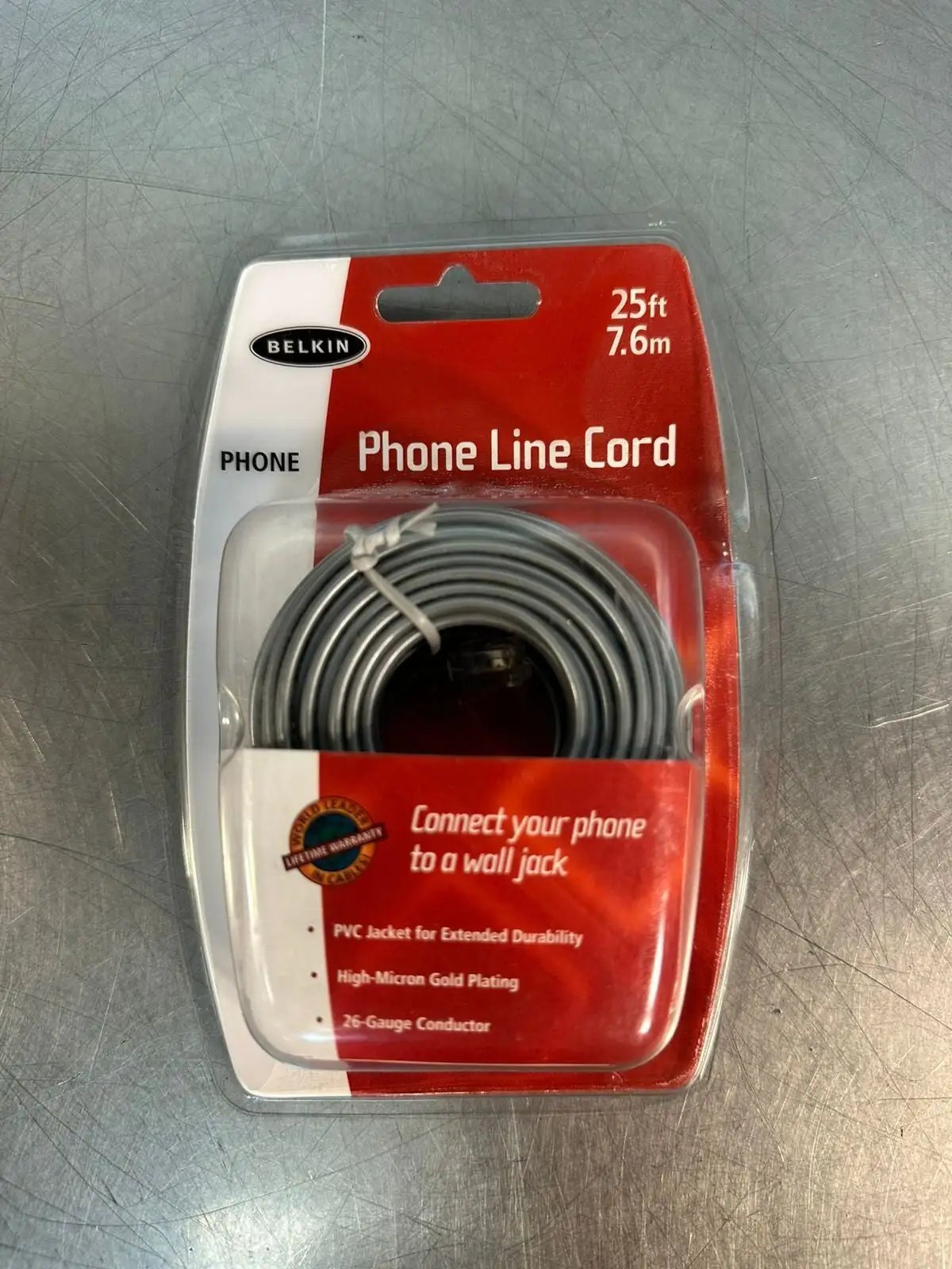 Belkin P97164-A Phone Line Cord 25Ft 7.6m (7.3.2)