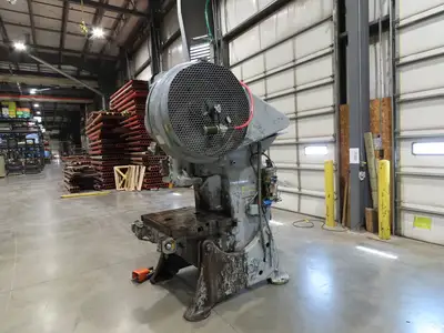 Federal No 55 Mechanical OBI Punch Press 60 Ton Air Brake Clutch 4" Stroke 10Hp