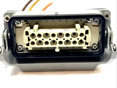 Used HARTING W/ 09330162701 INSERT CONNECTOR Connector Accessories | Maverick Industrial Sales #1105215