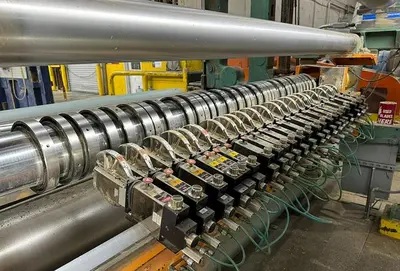 USED LANGSTON TWO DRUM SLITTER REWINDER