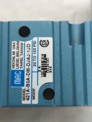 Used MAC VALVES 421A-B0A-DM-DJAJ-1JD Solenoid Valves Ohio US | Surplus Asset Holdings #1403172