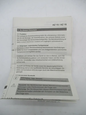 Schmersal AZ-16-03ZVKRK-M16 New, open box Safety Switch
