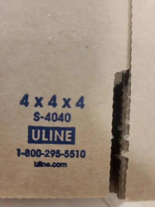 Assorted ULINE Corrugated Cardboard Boxes in 4 Sizes