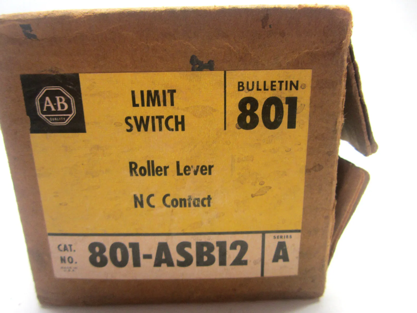 New Allen Bradley 801-ASB12 Limit Switch Ser.A 801ASB12