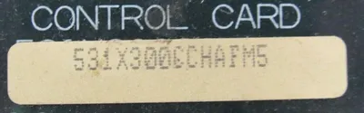USED GENERAL ELECTRIC 531X300CCHAFM5 CONTROL CARD F31X300CCHALG2-002/02