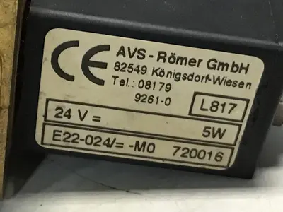 USED AVS-ROMER EGV-111-AHL-D20 BN