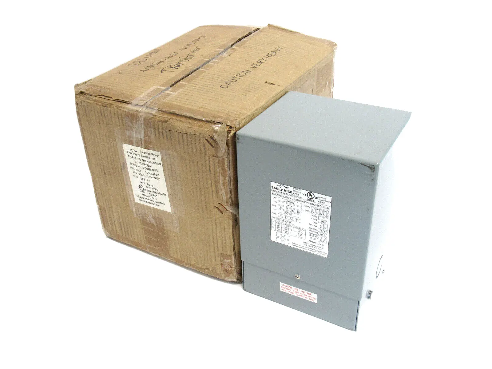 NEW EAGLERISE EN1003EFCUS TRANSFORMER 3KVA 240x480V 120x240V