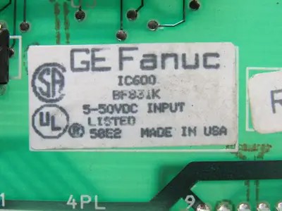 GE Fanuc IC600BF831K Series 6 Analog Input Module Card W/Lights 10-50VDC