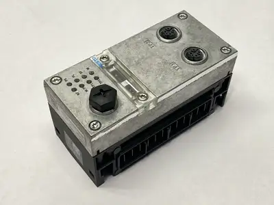 Used Festo Bus Node 548755 w/ CPX-GE-EV-S-7/8/5POL Interlinking Block 541244 Input / Output Modules Michigan US | Maverick Industrial Sales #1402343