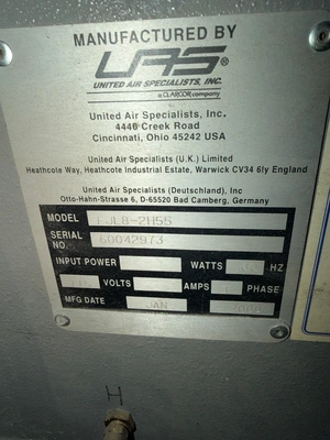 USED 2000 UNTIED AIR SPECIALISTS (UAS) FJL8-2455